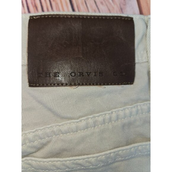 Orvis Mens Light Khaki Cotton Pants 40x32 Relaxed Fit - Picture 7 of 9